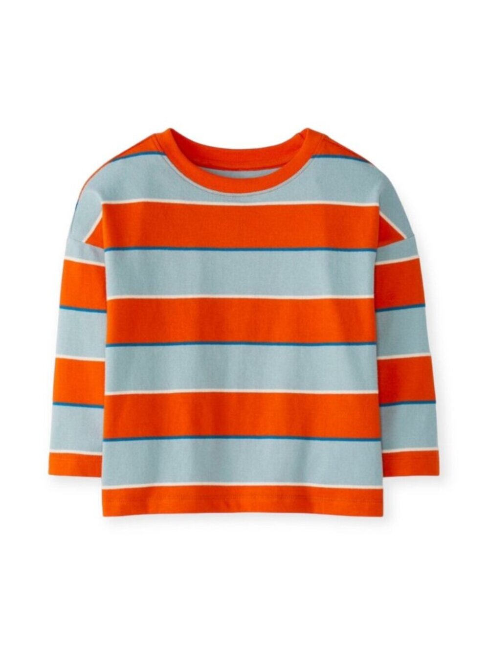 Hanna Andersson NWT Striped Long Sleeve Boxy Tee. Size 6-7